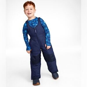 Kids L.L. Bean Navy Blue Ski Snow Bibs Overalls 10